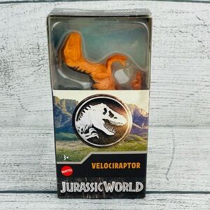 Jurassic World 6" Orange Velociraptor Dinosaur Dino Action Figure Toy - NEW